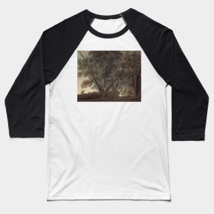 The Goatherd- View on the Galleria di Sopra above the Lake of Albano by John Robert Cozens Baseball T-Shirt